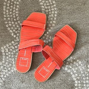 Dolce vita sandals - size 8.5 orange croc